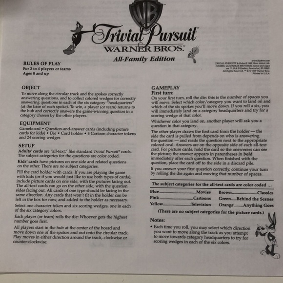 Trivial Pursuit - All-Family Edition 1999 - Picture 5 of 16